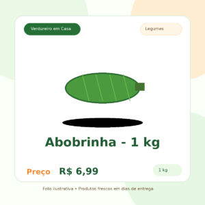 Abobrinha - 1 kg