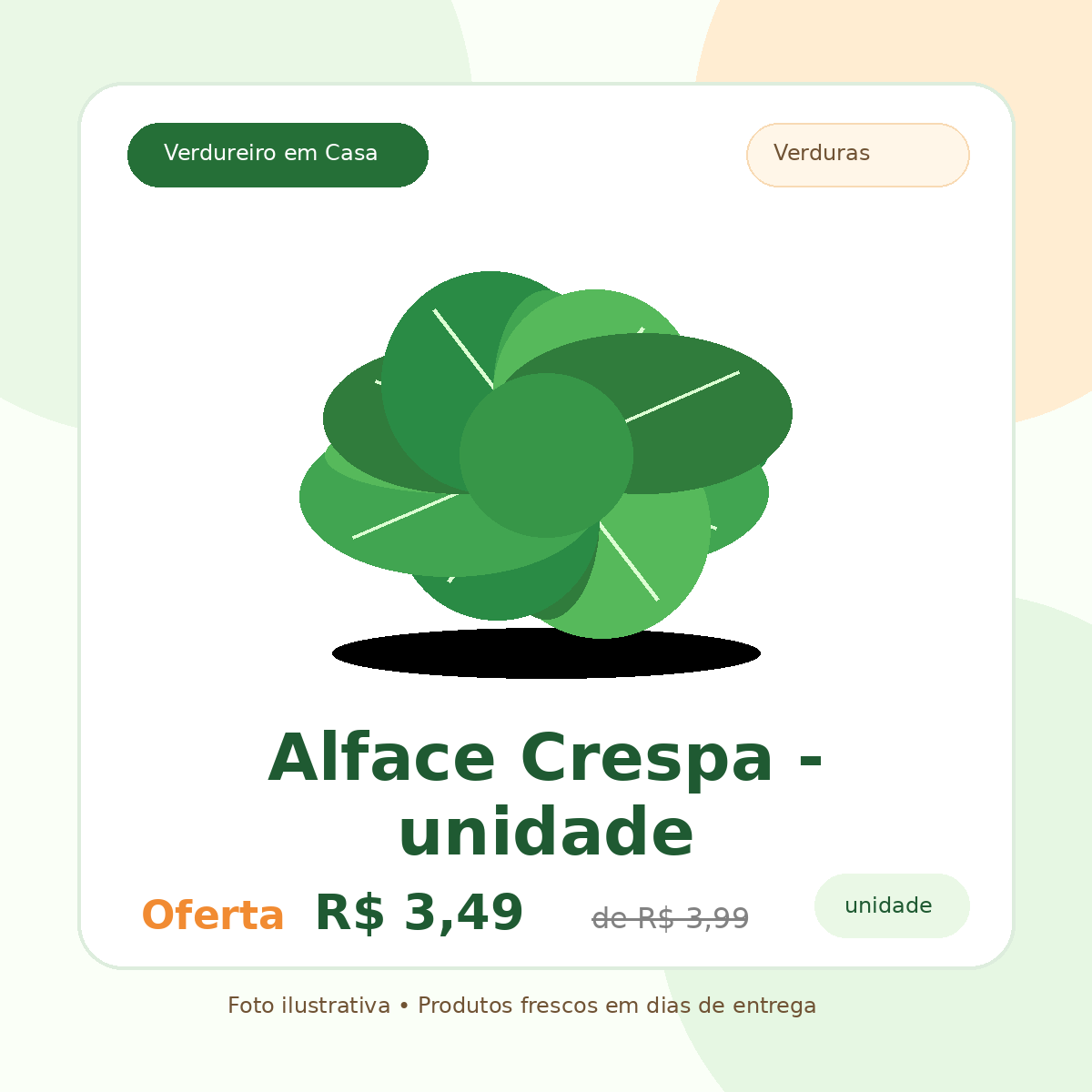 Alface Crespa - unidade