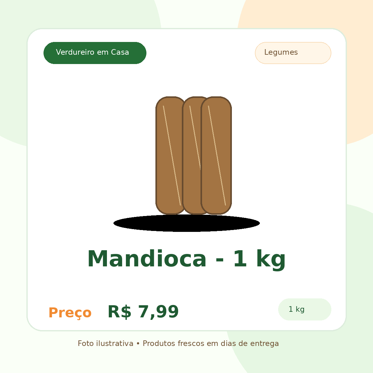 Mandioca - 1 kg