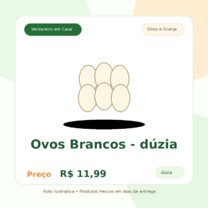 Ovos Brancos - dúzia